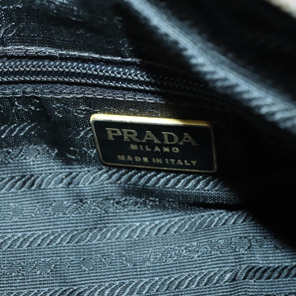 PRADA Chain Shoulder Bag Nylon Purple Gold Auth 155418