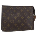 LOUIS VUITTON Monogram Poche Toilette 19 Pouch M47544 LV Auth 155420-1