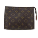 LOUIS VUITTON Monogram Poche Toilette 19 Pouch M47544 LV Auth 155420-13