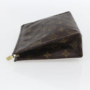 LOUIS VUITTON Monogram Poche Toilette 19 Pouch M47544 LV Auth 155420-3