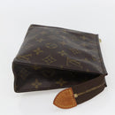LOUIS VUITTON Monogram Poche Toilette 19 Pouch M47544 LV Auth 155420-4