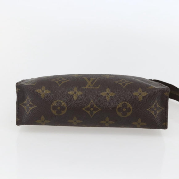 LOUIS VUITTON Monogram Poche Toilette 19 Pouch M47544 LV Auth 155420