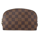 LOUIS VUITTON Damier Ebene Pochette Cosmetic PM Pouch N47516 LV Auth 155421-13