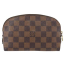 LOUIS VUITTON Damier Ebene Pochette Cosmetic PM Pouch N47516 LV Auth 155421-2