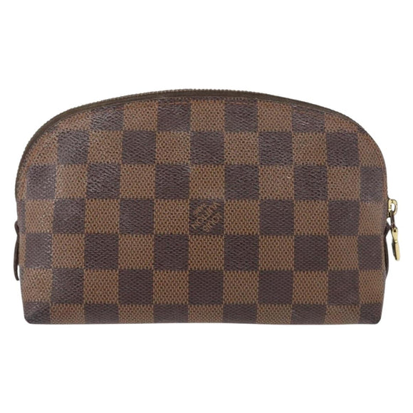 LOUIS VUITTON Damier Ebene Pochette Cosmetic PM Pouch N47516 LV Auth 155421