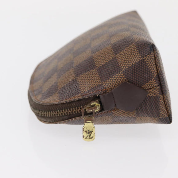 LOUIS VUITTON Damier Ebene Pochette Cosmetic PM Etui N47516 LV Auth 155421