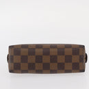 LOUIS VUITTON Damier Ebene Pochette Cosmetic PM Pouch N47516 LV Auth 155421-6
