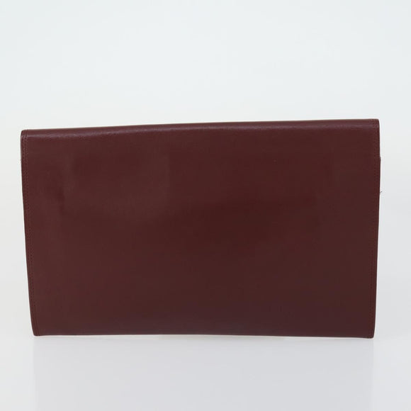 CARTIER Burberry Cartier Trotter Canvas Bag Leather 3 Set Black Auth 155423