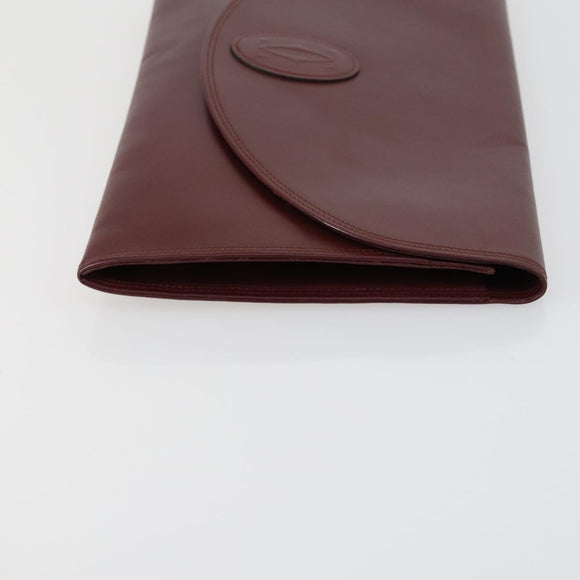 CARTIER Burberry Cartier Trotter Canvas Bag Leather 3 Set Black Auth 155423