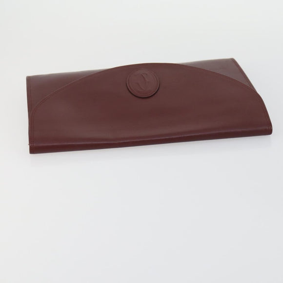 CARTIER Burberry Cartier Trotter Canvas Bag Leather 3 Set Black Auth 155423