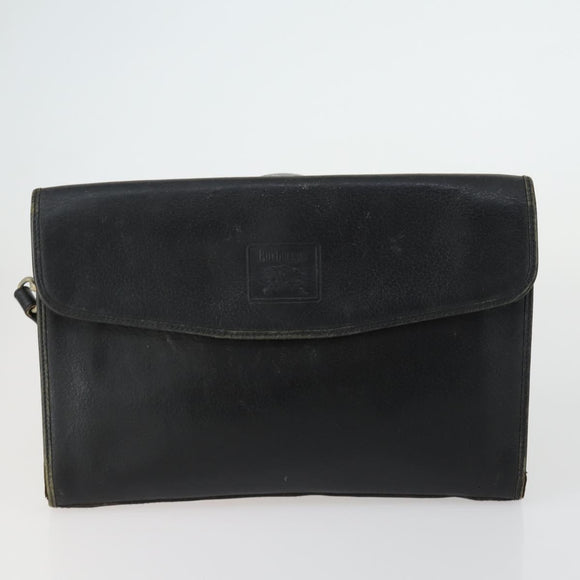 CARTIER Burberry Cartier Trotter Canvas Bag Leather 3 Set Black Auth 155423