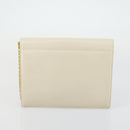 GIVENCHY Chain Bag Leather 2 Set White Black Auth 155424-11