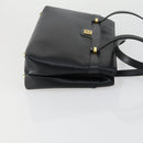 GIVENCHY Chain Bag Leather 2 Set White Black Auth 155424-4