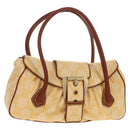 CELINE Paris Macadam Canvas Hand Bag Yellow Auth 155452V-1