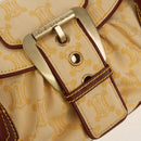 CELINE Paris Macadam Canvas Hand Bag Yellow Auth 155452V-14