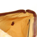 CELINE Paris Macadam Canvas Hand Bag Yellow Auth 155452V-19