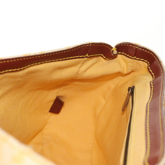 CELINE Paris Macadam Canvas Hand Bag Yellow Auth 155452V