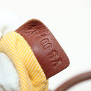 CELINE Paris Macadam Canvas Hand Bag Yellow Auth 155452V-23