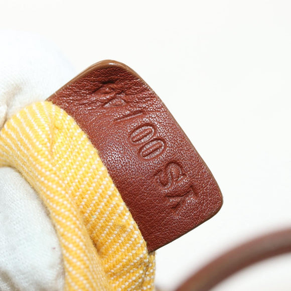 CELINE Paris Macadam Canvas Hand Bag Yellow Auth 155452V