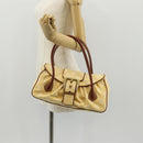 CELINE Paris Macadam Canvas Hand Bag Yellow Auth 155452V-24