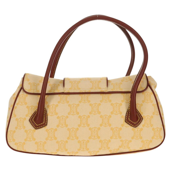 CELINE Paris Macadam Canvas Hand Bag Yellow Auth 155452V