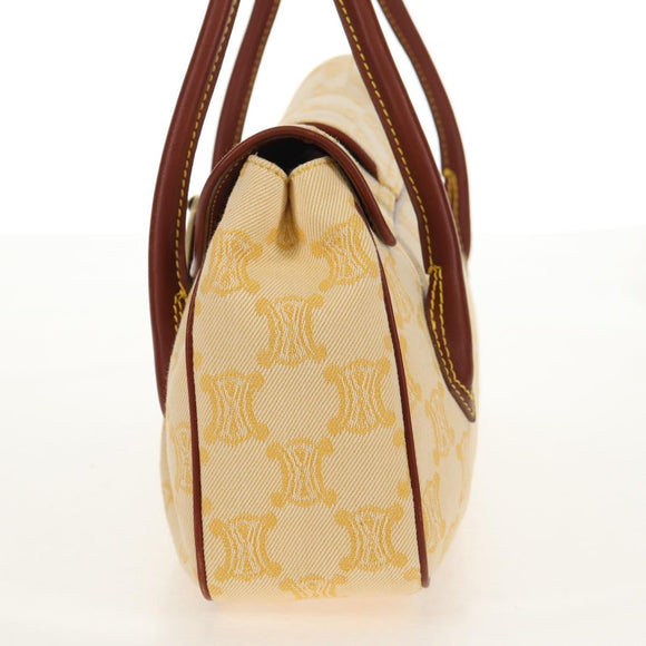 CELINE Paris Macadam Canvas Hand Bag Yellow Auth 155452V