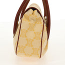 CELINE Paris Macadam Canvas Hand Bag Yellow Auth 155452V-5