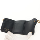 Christian Dior Trotter Canvas Oblique Wallet Navy Gold Auth 155462M-14