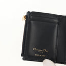 Christian Dior Trotter Canvas Oblique Wallet Navy Gold Auth 155462M-16