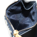 Christian Dior Trotter Canvas Oblique Wallet Navy Gold Auth 155462M-20