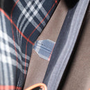 Burberrys Nova Check Shoulder Bag PVC Navy Gold Auth 155468-16