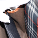 Burberrys Nova Check Shoulder Bag PVC Navy Gold Auth 155468-18