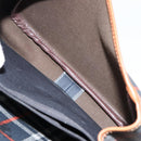 Burberrys Nova Check Shoulder Bag PVC Navy Gold Auth 155468-21