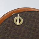 CELINE Macadam Canvas Shoulder Bag PVC Leather Brown Gold Auth 155469-14
