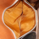 CELINE Macadam Canvas Shoulder Bag PVC Leather Brown Gold Auth 155469-20