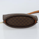 CELINE Macadam Canvas Shoulder Bag PVC Leather Brown Gold Auth 155469-9