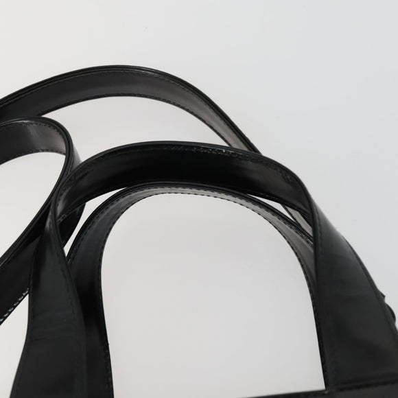 GUCCI Hand Bag Patent leather 2way Black Silver 000 2058 0504 5 Auth 155470