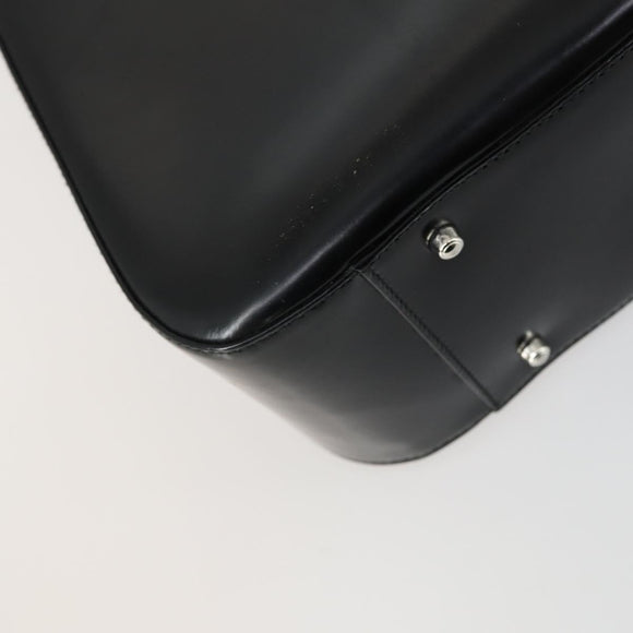 GUCCI Hand Bag Patent leather 2way Black Silver 000 2058 0504 5 Auth 155470