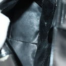 GUCCI Hand Bag Patent leather 2way Black Silver 000 2058 0504 5 Auth 155470-10