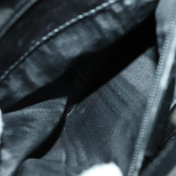 GUCCI Hand Bag Patent leather 2way Black Silver 000 2058 0504 5 Auth 155470