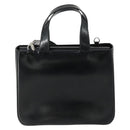 GUCCI Hand Bag Patent leather 2way Black Silver 000 2058 0504 5 Auth 155470-2