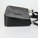 GUCCI Hand Bag Patent leather 2way Black Silver 000 2058 0504 5 Auth 155470-3