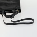 GUCCI Hand Bag Patent leather 2way Black Silver 000 2058 0504 5 Auth 155470-7