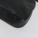 GUCCI Bamboo Shoulder Bag Leather 2way Black Gold 001 1577 Auth 155471-12