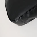 GUCCI Bamboo Shoulder Bag Leather 2way Black Gold 001 1577 Auth 155471-13