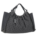 GUCCI GG Canvas Hand Bag Black 76554 Auth 155472-1