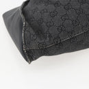 GUCCI GG Canvas Hand Bag Black 76554 Auth 155472-11