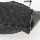 GUCCI GG Canvas Hand Bag Black 76554 Auth 155472-12