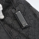 GUCCI GG Canvas Hand Bag Black 76554 Auth 155472-14