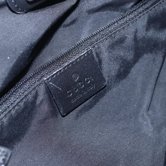 GUCCI GG Canvas Hand Bag Black 76554 Auth 155472